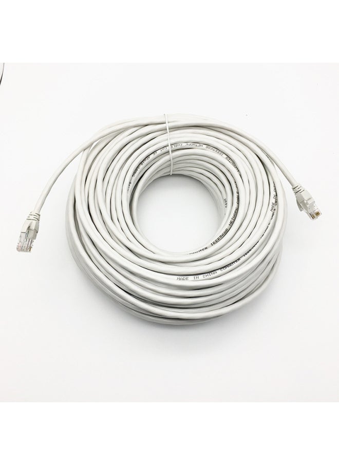 Generic Six Types Of Unshielded Network Cable Copper Clad Aluminum Core Unshielded Computer Network Cable Broadband Monitoring Twisted Pair-Color:light Gray-Line Length:10 M  - Image 4