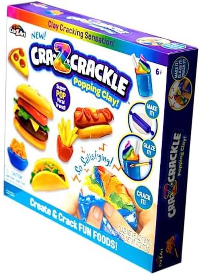 كري-زي-آرت مجموعة لعب الأنشطة الحسية من كرا زي كراكل فن فودز بوبينج كلاي للأعمار من 6 سنوات فما فوق - Image 2