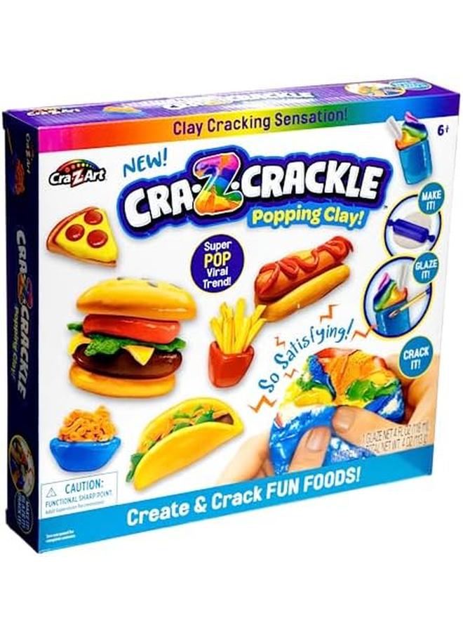 كري-زي-آرت مجموعة لعب الأنشطة الحسية من كرا زي كراكل فن فودز بوبينج كلاي للأعمار من 6 سنوات فما فوق - Image 3