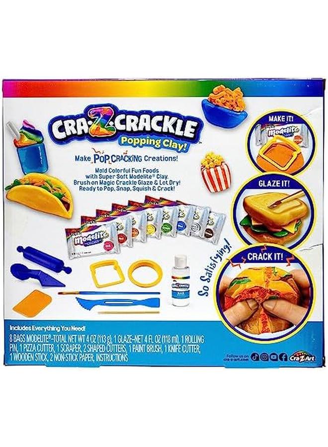 كري-زي-آرت مجموعة لعب الأنشطة الحسية من كرا زي كراكل فن فودز بوبينج كلاي للأعمار من 6 سنوات فما فوق - Image 4