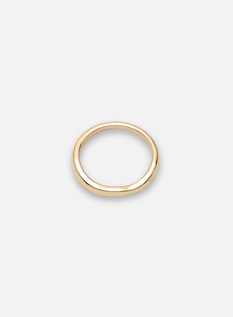 SOHI Minimal Stack Pack Of Artificial Ring Jewellery