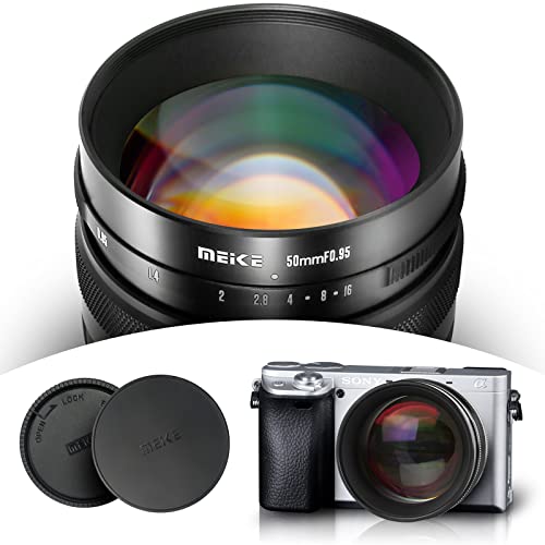 Meike 50mm f0.95 Standard Aperture Manual Focus Fixed Lens APS-C Compatible with Sony E-Mount Mirrorless Cameras ZV-E10 ZVE10 II NEX 5R NEX 6 7 A6600 A6400 A5000 A5100 A6000 A6100 A6300 A6500 A3000 - Image 4