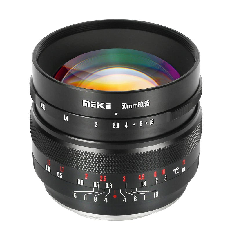 Meike 50mm f0.95 Standard Aperture Manual Focus Fixed Lens APS-C Compatible with Sony E-Mount Mirrorless Cameras ZV-E10 ZVE10 II NEX 5R NEX 6 7 A6600 A6400 A5000 A5100 A6000 A6100 A6300 A6500 A3000 - Image 1
