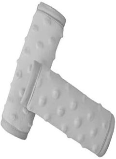 FASHION MANIA fashion mania Car Seat Strap Covers,Kid Car Seat Strap Pads Seat Belt Covers, for Baby Infant Seat Belt Cushion for Pushchair Stroller (gray) 
