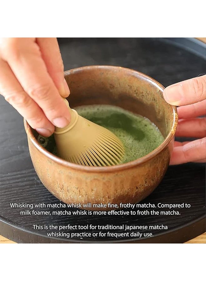 Resin Matcha Whisk Chasen Brush Tools, Food Grade Reusable Powder Whisk, for Matcha Green Tea Powder  - Image 3