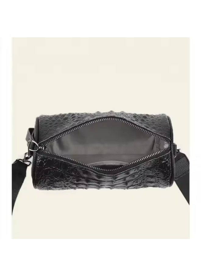 Rup Art Crocodile Cowhide Leather Handbag – Stylish Dhol-Style Shoulder & Crossbody Bag  - Image 2