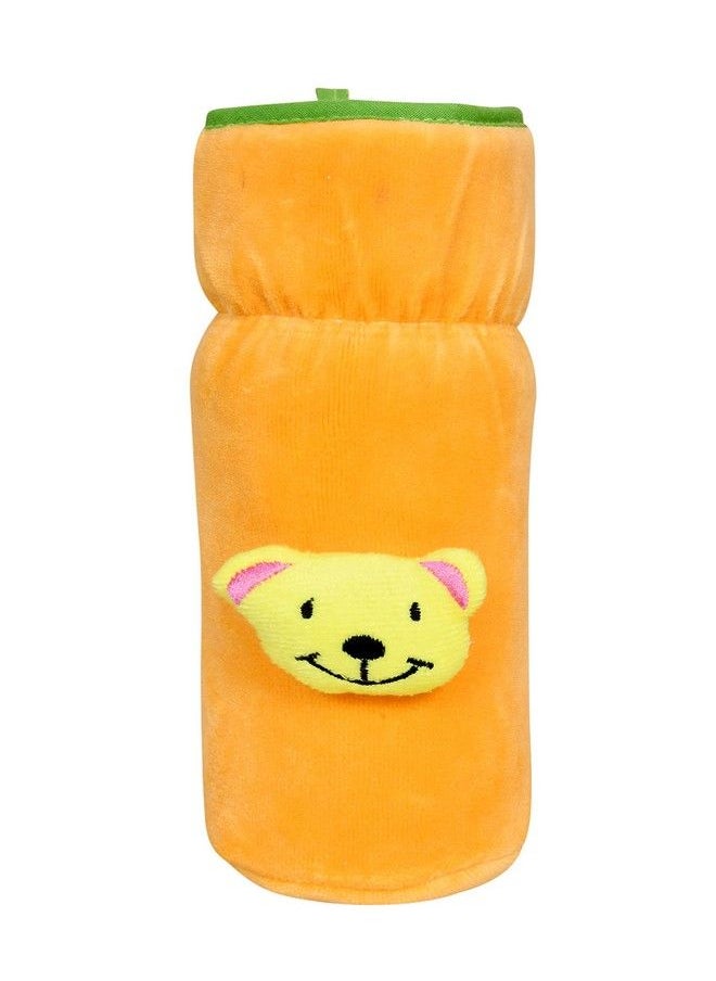 The Little Lookers Bottle Cover For Philips Avent Wide Neck Feeders Soft Plush Stretchable Baby Feeding Bottle Cover With Easy To Hold Strap (Yellow Wide Neck 240330Ml 811Oz)  - Image 2