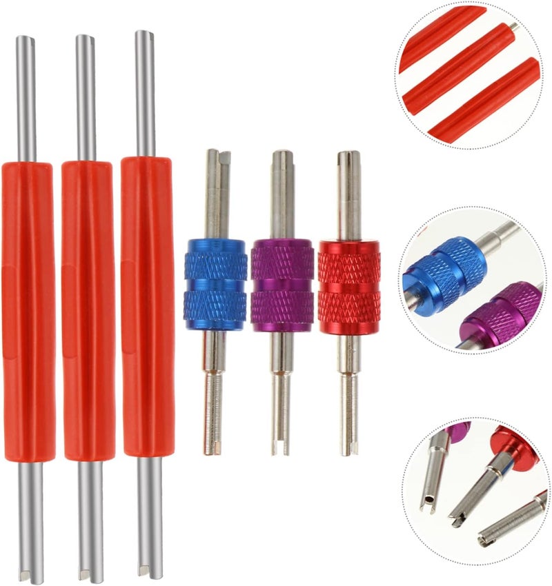 6Pcs Dual Head Valve Core Remover Tool for Tire Repair Efficient Tire Valve Core Removal Tool with Compact Design for Motorcycles and Bikes - Image 4
