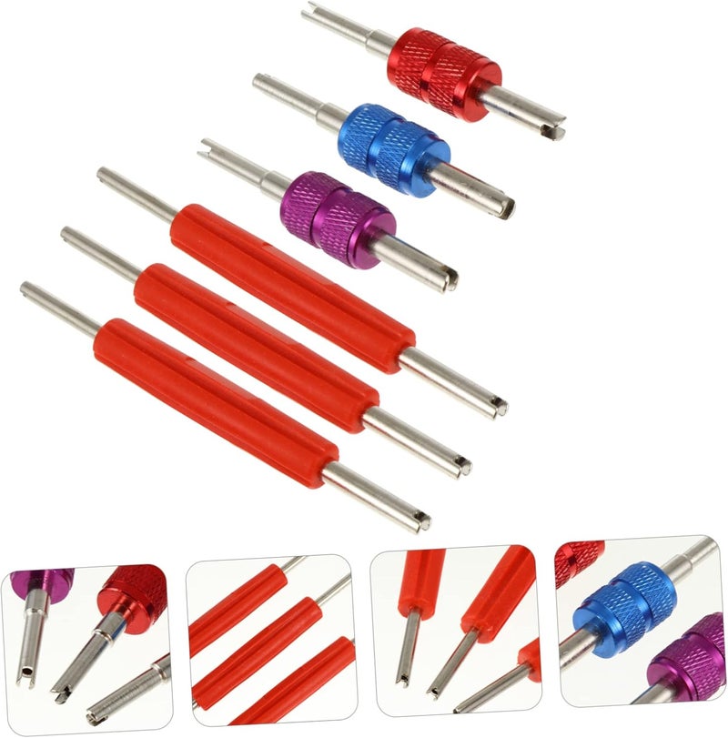 6Pcs Dual Head Valve Core Remover Tool for Tire Repair Efficient Tire Valve Core Removal Tool with Compact Design for Motorcycles and Bikes - Image 3