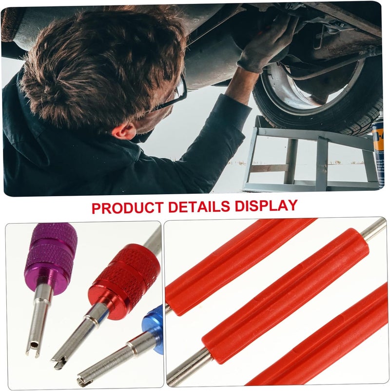6Pcs Dual Head Valve Core Remover Tool for Tire Repair Efficient Tire Valve Core Removal Tool with Compact Design for Motorcycles and Bikes - Image 2