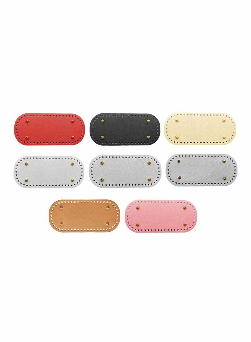 Y&D Leather DIY Bags Bottom Mat Pad Insert Base for Purse Making - 8 Colors Set - Image 1