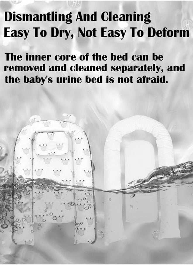 ZCM-HAPPY - Soft and Lightweight Portable Design with Printed Bassinet Foldable Crib for Newborn - Image 1