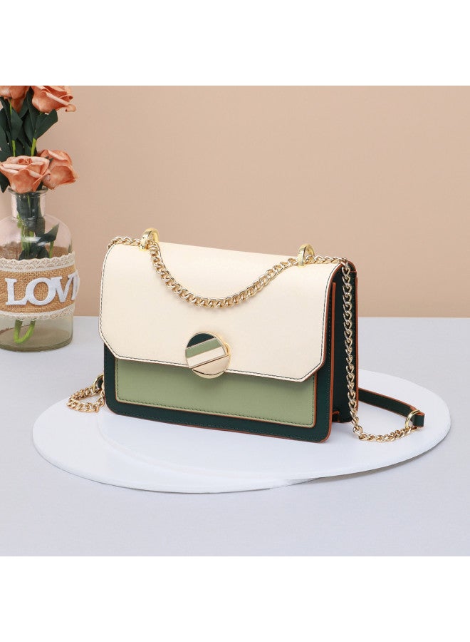 Comely Big Brand Bargain】color-blocking Versatile Fashion Accordion Bag For Women, Crossbody Shoulder Bag, Small Square Bag, Underarm Sling Bag - Image 5
