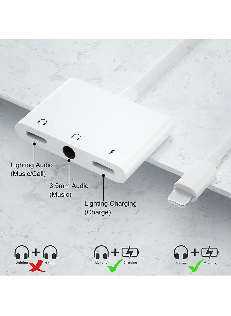 Generic Lightning Headphone Audio Adapter Splitter for iPhone/iPad,Lightning to 3.5mm Headphone Jack Adapter & dongle,Aux Audio Adapter for iPhone 14/13/12/11/X/8/8plus/7/7plus/iPad Support iOS 16  - Image 4