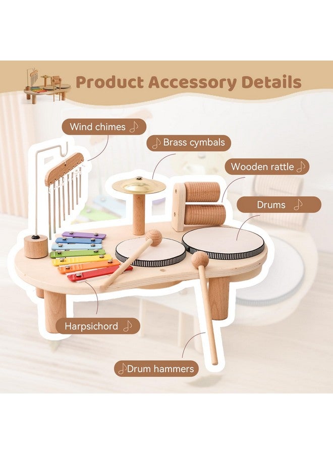 بروميس بيبي أدوات موسيقية من Promise Baby، أدوات إيقاع خشبية للأطفال، مجموعة طبول إكسيليفون، ألعاب موسيقية تعليمية للأطفال الصغار من مونتيسوري، هدايا للبنات والأولاد - Image 5