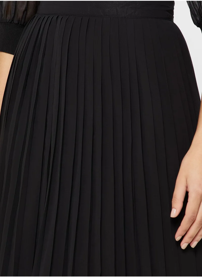 خزانة Pleated A-Line Skirt