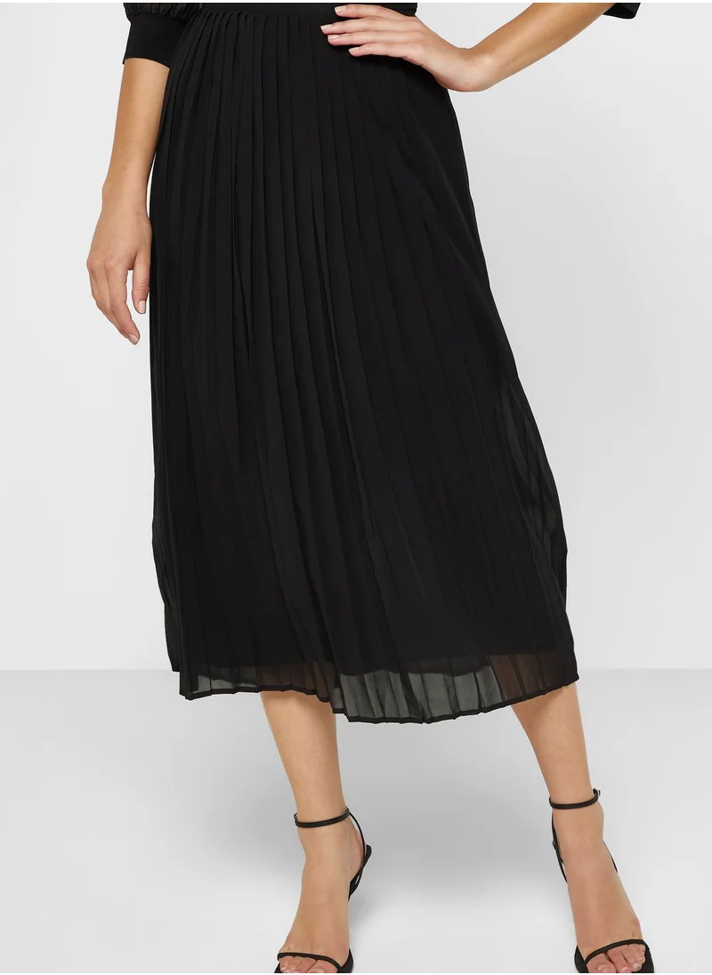 خزانة Pleated A-Line Skirt