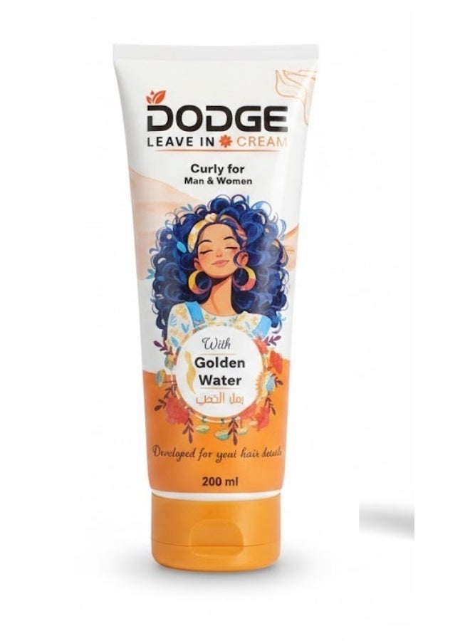 Dodge Leave-In Cream- with & SHEA BUTTER GOLDEN WATER - 200ml - Image 3