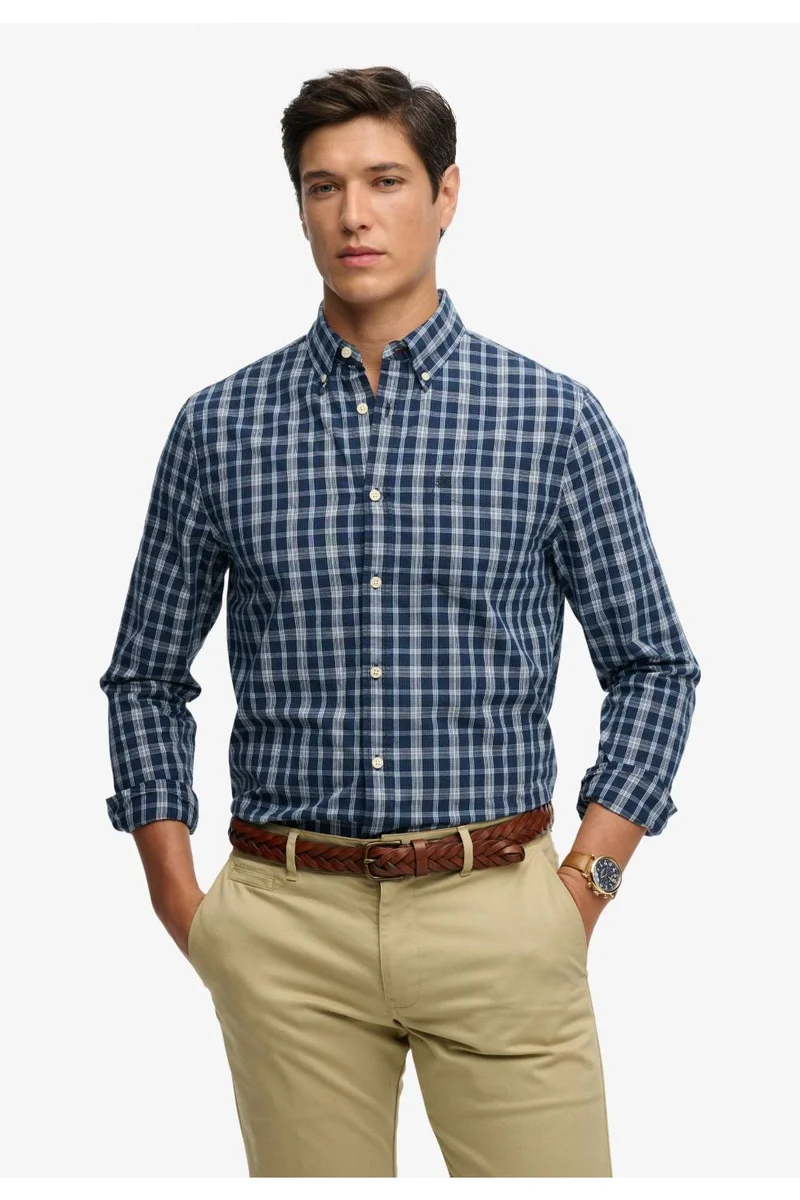 سوبر دراي Preppy Poplin Long Sleeve Shirt
