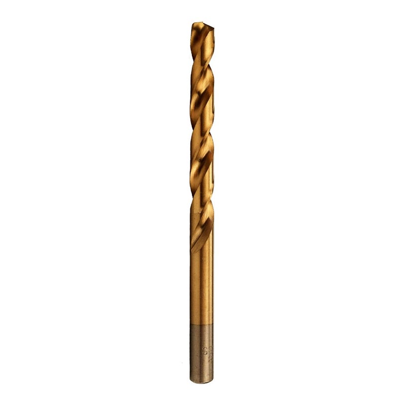 Drill Hulk Pack of 12, 9/64-Inch Titanium Nitride Coated Drill Bit, Premium M2 High Speed Steel, Jobber Length, for Metal, Plastic, Wood - Image 2