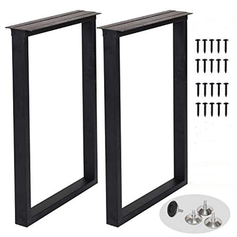 TIEOU Metal Table Legs 28 Inch Heavy Duty Metal Desk Legs Industrial Black Table Legs, Furniture Legs - Image 2