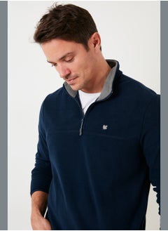 Buratti Buratti Slim Fit Anti-Pilling Non-Pilling Bato Collar Winter Raised Polar Fleece Men's POLAR 5906001  - Image 1