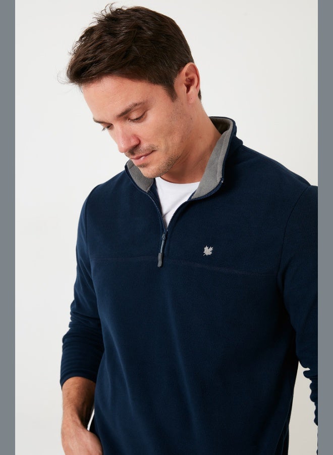 Buratti Buratti Slim Fit Anti-Pilling Non-Pilling Bato Collar Winter Raised Polar Fleece Men's POLAR 5906001  - Image 1