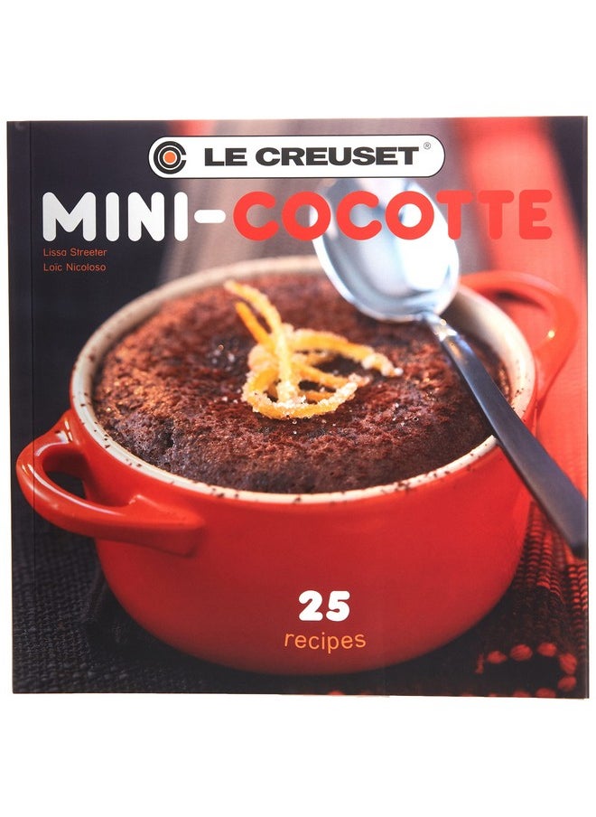 Le Creuset Le Creuset Stoneware Set of 4 Mini Cocottes with Cookbook, 8 oz. each, Cerise  - Image 4
