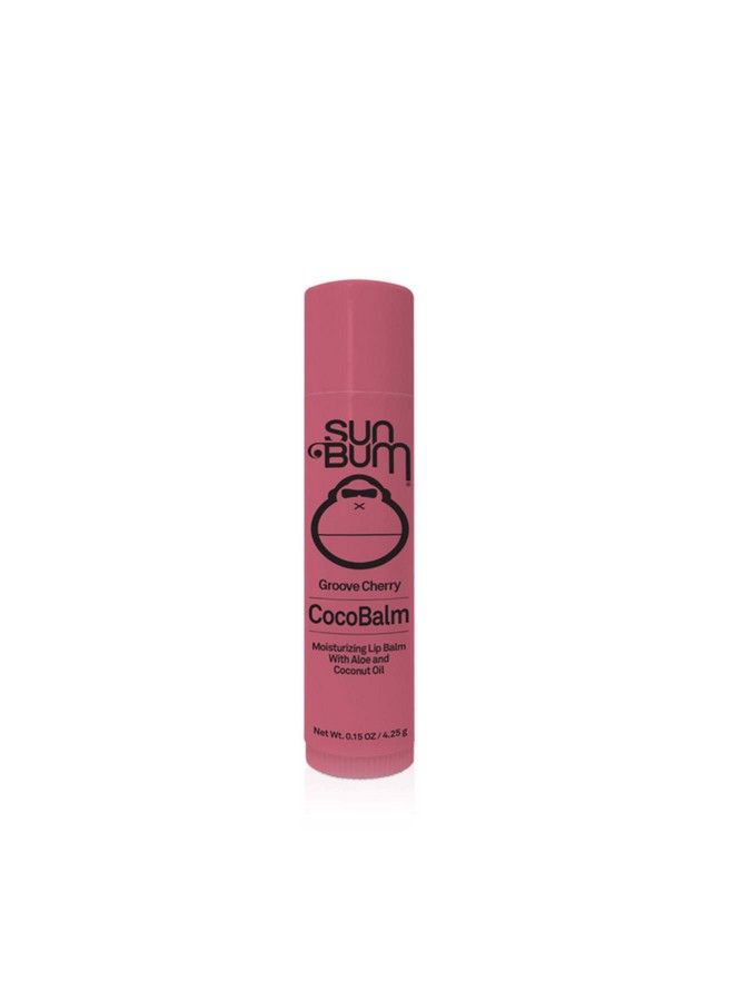 Sun Bum غروف تشيري كوكوبالم بلسم ترطيب الشفاه مع الألوة بارابين فري سيليكون فري 0.15oz ستك - Image 2