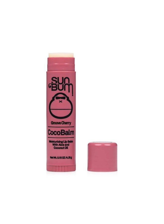 Sun Bum غروف تشيري كوكوبالم بلسم ترطيب الشفاه مع الألوة بارابين فري سيليكون فري 0.15oz ستك - Image 4