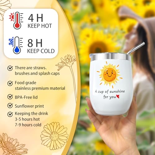 Betem Birthday Gifts for Women, Sunflower Self-Care Package, Sending Sunshine Get Well Gifts for Women, Her, Sister, Mom, Best Friends, Unique Spa Basket Perfect for Christmas, Valentine's, Mother's Day - Image 4