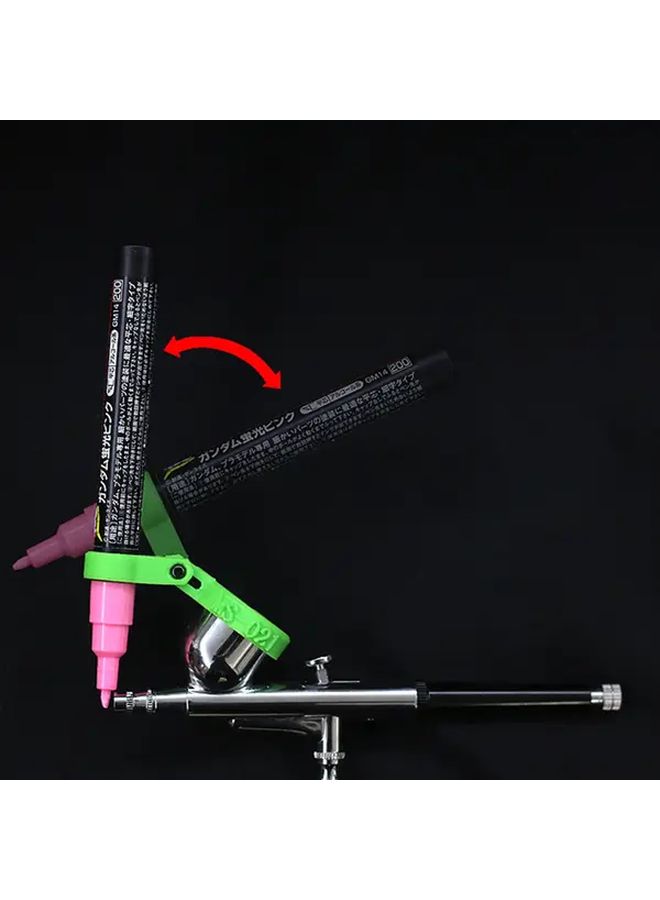 Adjustable Airbrush Kit Type A for Model Painting Precision Nozzle Ergonomic Grip Ideal for Car Tank Airplane Mecha and Ship Models Includes Cleaning Brushes and Accessories Model Making Assembly Tool Supplies - Image 5