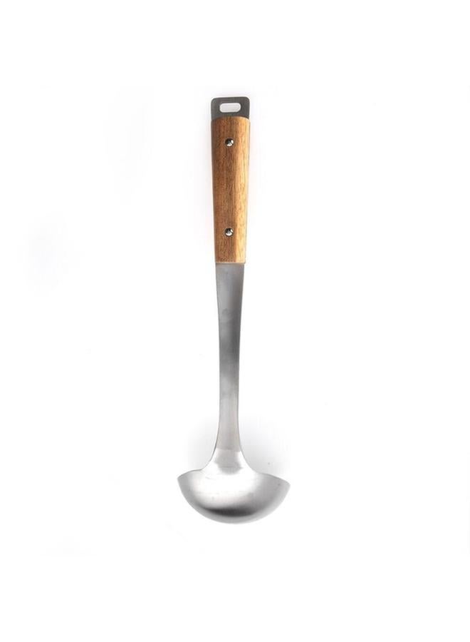 PARFAIT Stainless Steel Soup Ladle with Acacia Wood Handle Brown and Silver N-C212KA0125 - Image 4