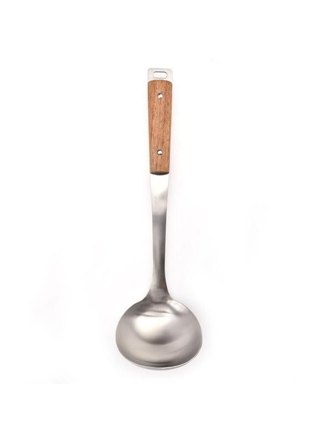PARFAIT Stainless Steel Soup Ladle with Acacia Wood Handle Brown and Silver N-C212KA0125 - Image 3