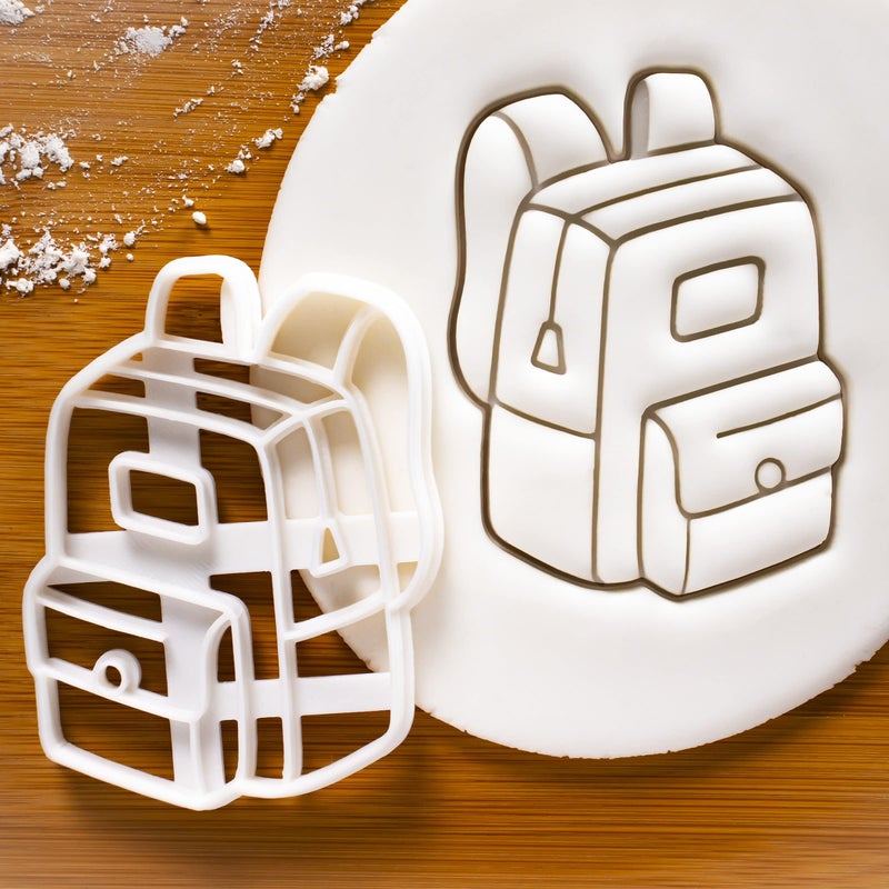 Bakerlogy Set of 3 Back to School themed cookie cutters (Designs: Backpack  Book  Pencil)  3 pieces - Bakerlogy - Image 4