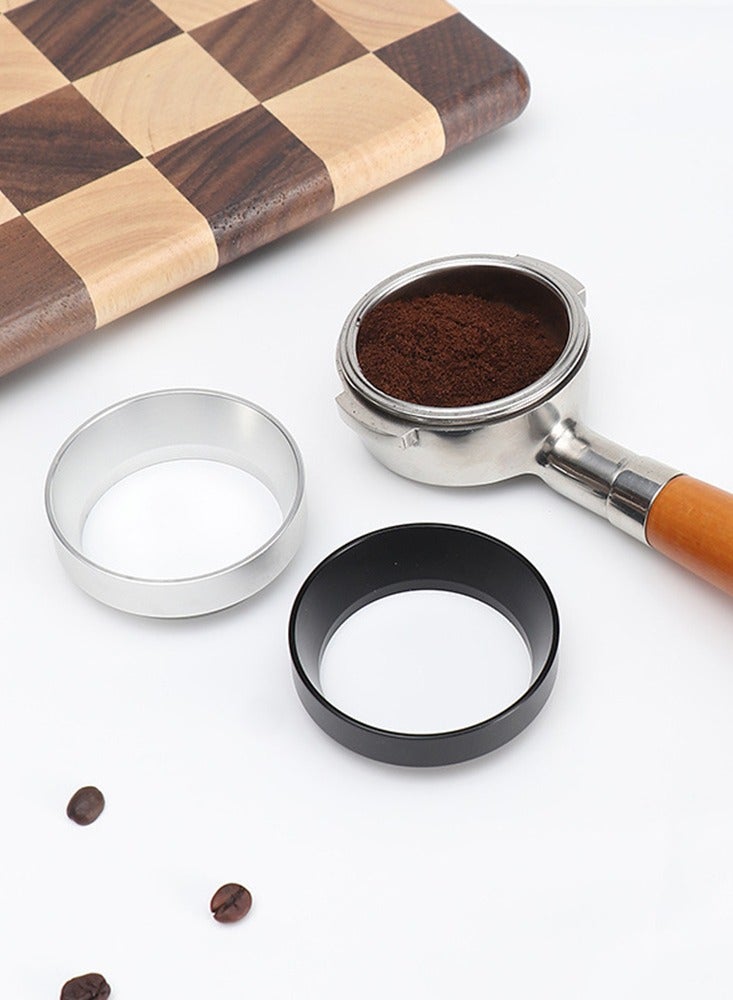 53mm Espresso Dosing Funnel With Magnetic for Espresso Machine Aluminum Coffee Powder Ring Black  - Image 2