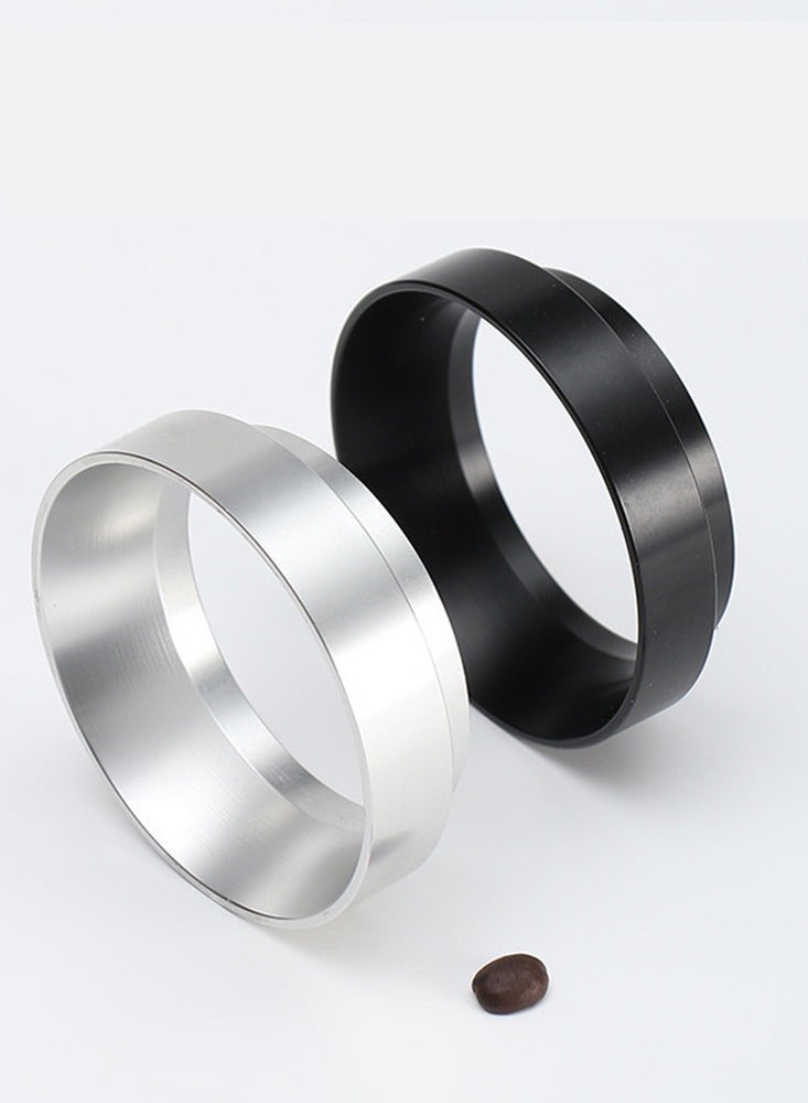 53mm Espresso Dosing Funnel With Magnetic for Espresso Machine Aluminum Coffee Powder Ring Black  - Image 3