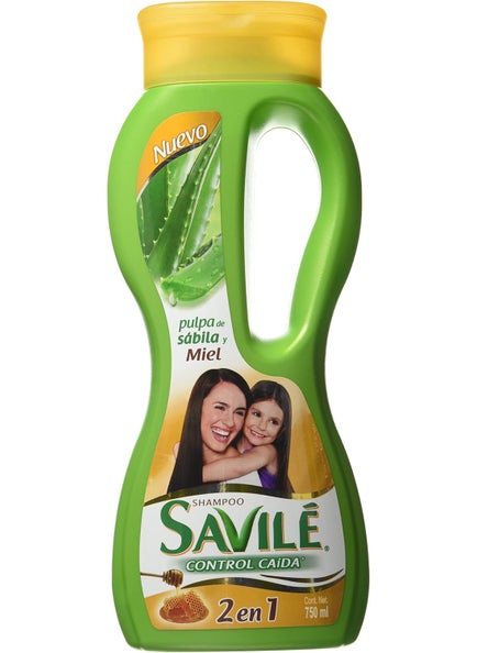 Savile Savile Shampoo Control Caida 2 En 1 pulpa de Sabila Y Miel Aloe  Honey 