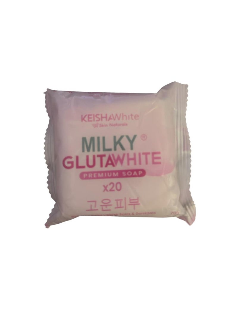 milky glutawhite premium soap by keishawhite
