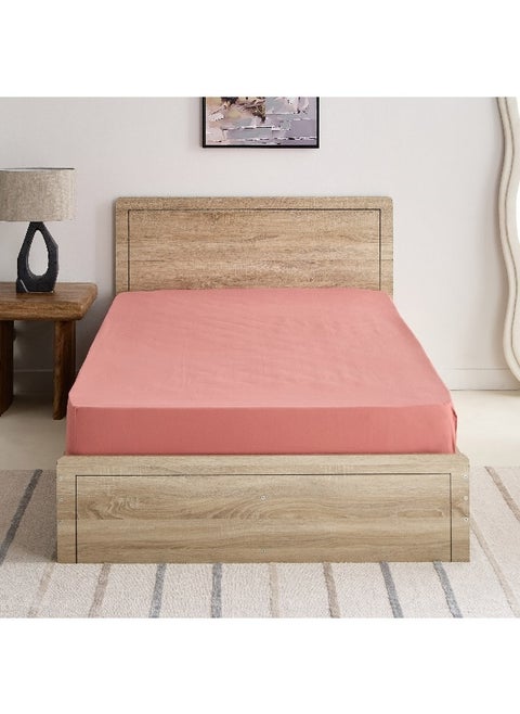 Derby Solid Microfiber Double Fitted Sheet 140 x 200 x 25 cm