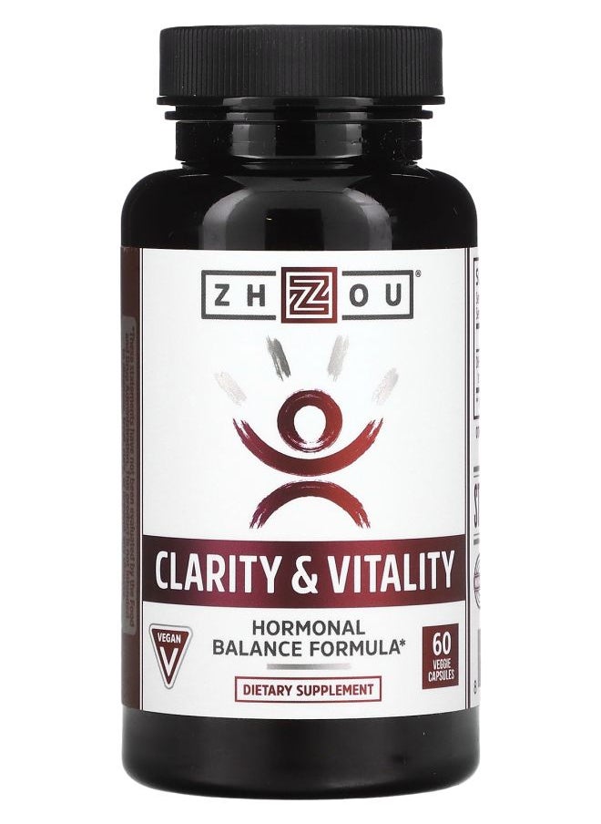 Zhou Nutrition Clarity & Vitality 60 Veggie Capsules 