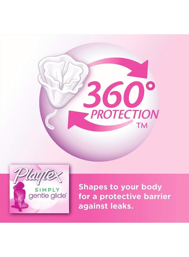 Playtex Simply Gentle Glide Tampons, Ultra Absorbency, Fragrance-Free - 36ct