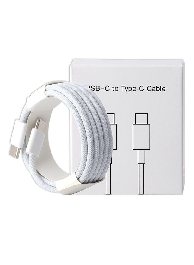 60 واط PD كابل بيانات الشحن السريع، 1.5 متر، نوع C-تحويل، مناسبة لآبل iPhone 16 / Plus / Pro / Pro Max، iPhone 15 سلسلة كاملة، ماك بوك، آي باد برو / الهواء، إلخ. - Image 5