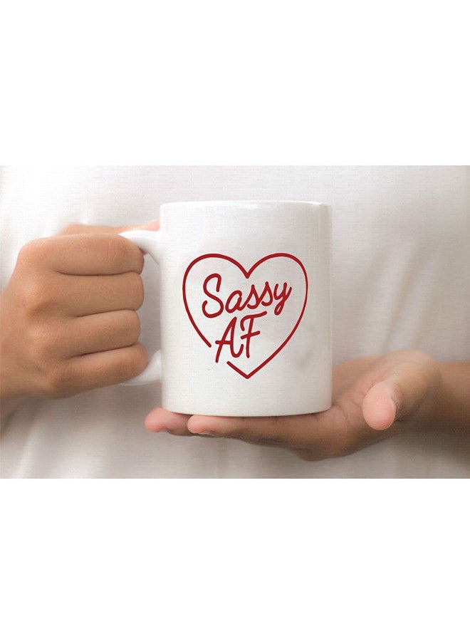 Giftmate Giftmate Sassy Af Printed Ceramic Tea and Coffee Mug 320ml  - Image 2