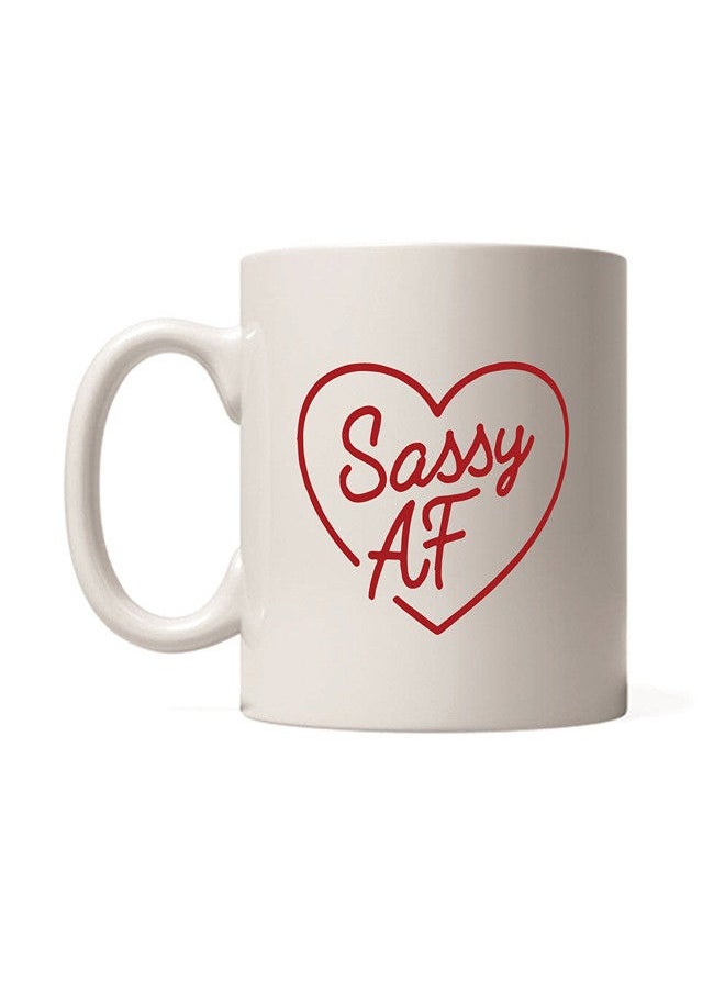 Giftmate Giftmate Sassy Af Printed Ceramic Tea and Coffee Mug 320ml  - Image 1