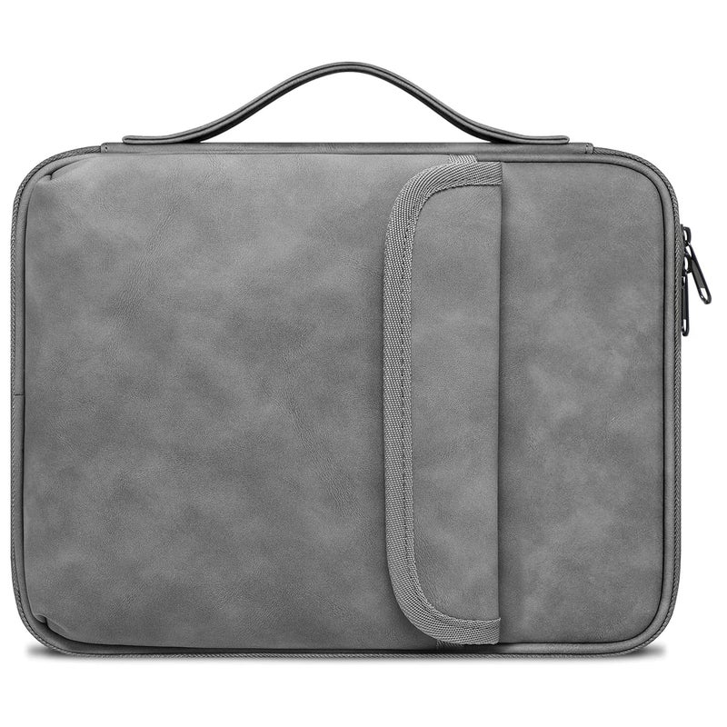 ProElite Polyster Tablet Sleeve Case Upto 11.5" with Front Pocket for iPad 10.2/10.9/Pro 11/Lenovo/Galaxy Tab A9 Plus/S7/S8/S9/Realme Pad/Redmi Pad/Mi Pad 7/Moto Tab G62/Oneplus Pad Tablet, Dark Grey - Image 1