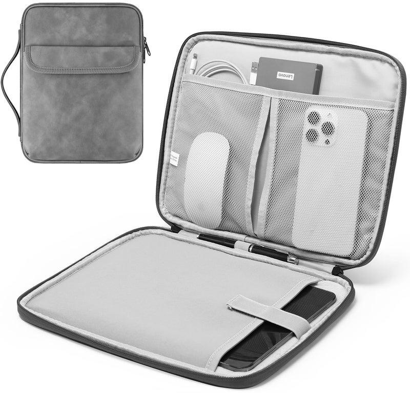 ProElite Polyster Tablet Sleeve Case Upto 11.5" with Front Pocket for iPad 10.2/10.9/Pro 11/Lenovo/Galaxy Tab A9 Plus/S7/S8/S9/Realme Pad/Redmi Pad/Mi Pad 7/Moto Tab G62/Oneplus Pad Tablet, Dark Grey - Image 3