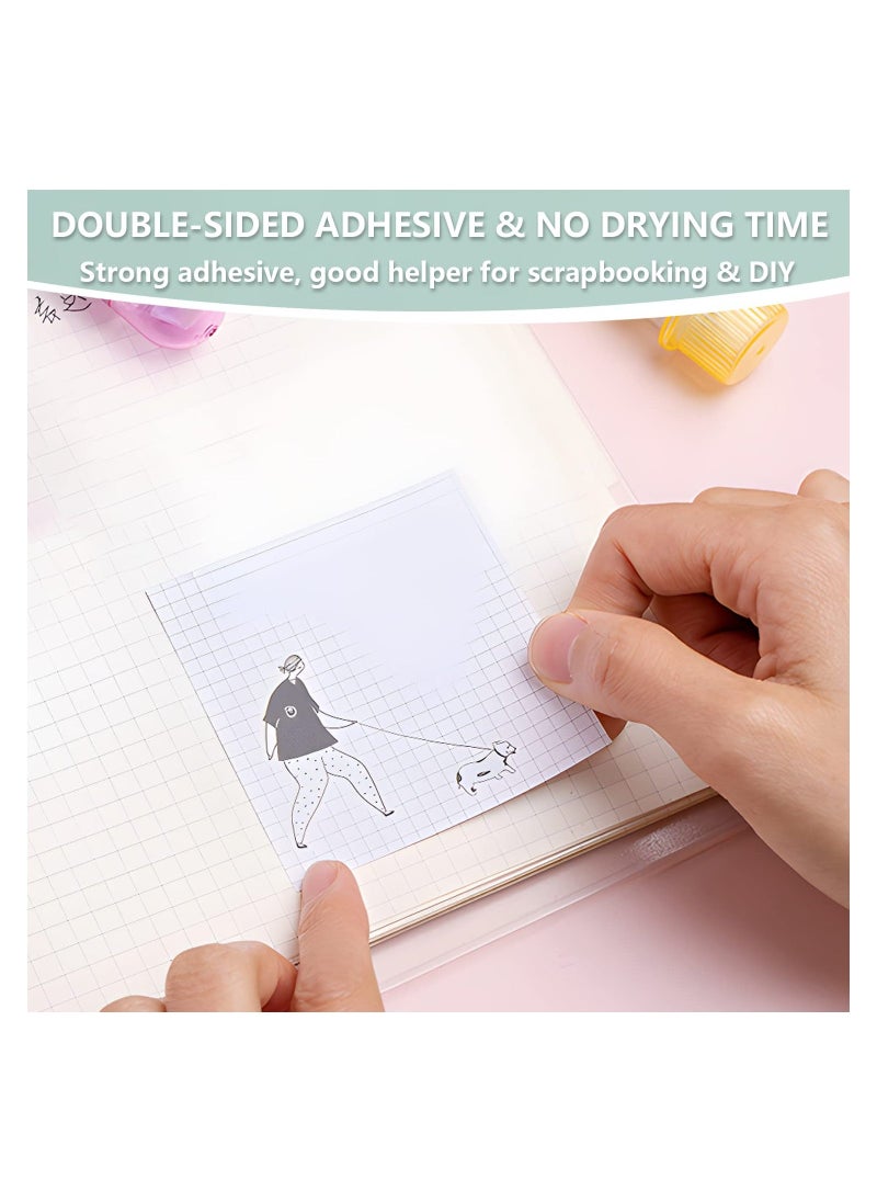 Y&D 2 In 1 White Out Correction Tape and Double Sided Roller Cute Quick Dry Japan Adhesive for School Home Office Supplies  - Image 5