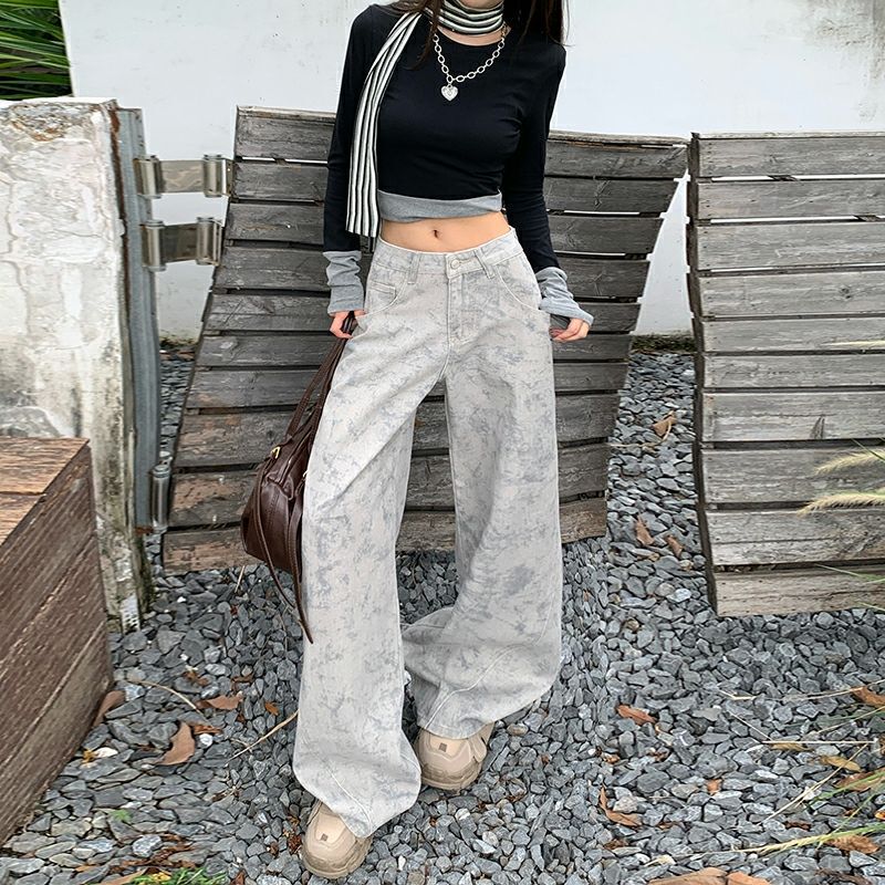 Unisex Classic Denim Jeans Loose Fit Daily Outdoor Wear - Image 4