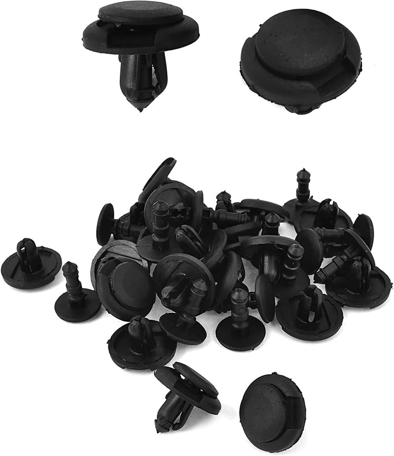 100Pcs Plastic Trim Panel Push Type Fastener Retainer Clips 7mm Black for Car Interior Exterior Panels, Carpet, Door Cards, Engine Covers, Hood, Fender - Image 4